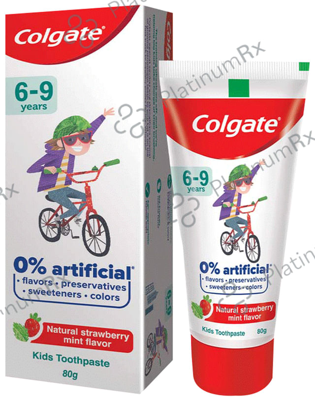 Colgate Natural Strawberry Mint Toothpaste for Kids (6-9 Years)