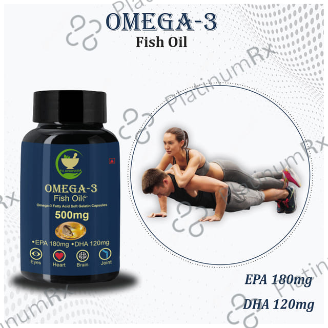 Fij Ayurveda Omega 3 Fish Oil 500mg Soft Gelatin Capsule 60s