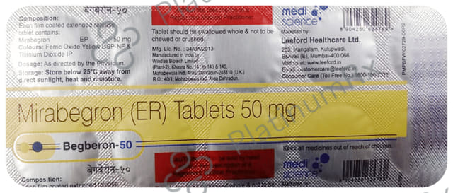 Begberon 50mg Tablet SR 10s
