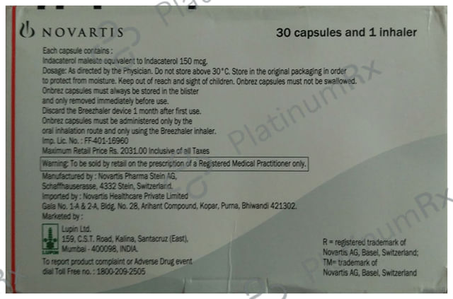 Onbrez 150mcg Breezhaler