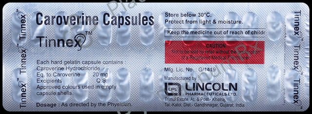 Tinnex 20mg Capsule 28s