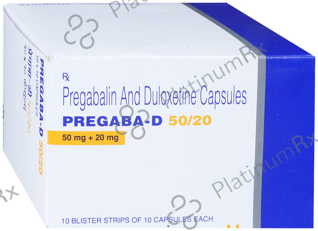 Pregaba-D 50/20 10's