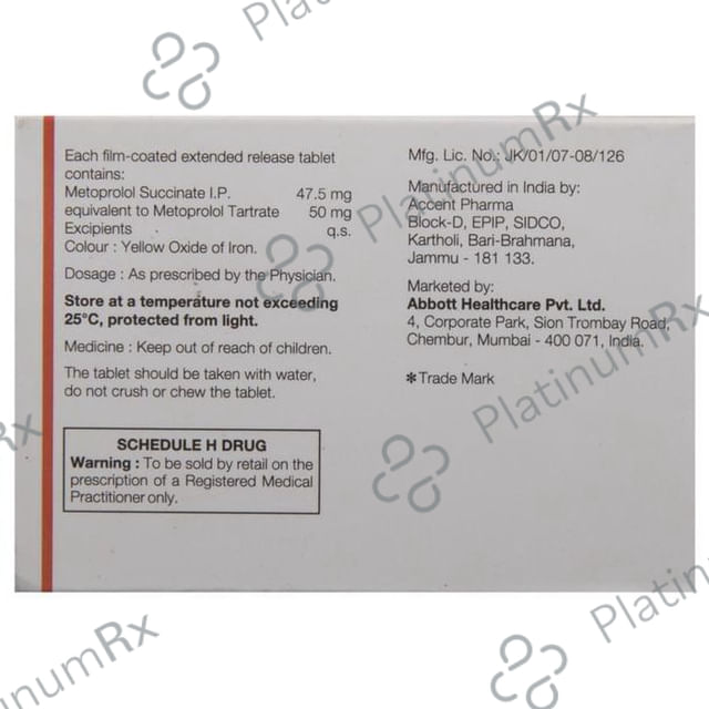 Supermet XL 50mg Tablet 15s