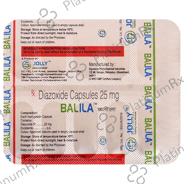 Balila 25mg Capsule 10s