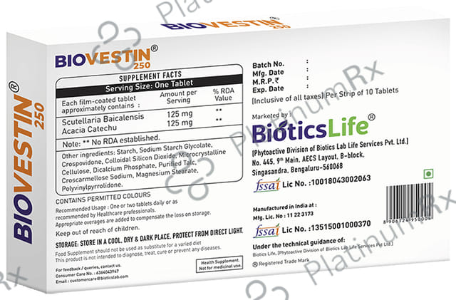BioticsLife Biovestin 250 Tablet