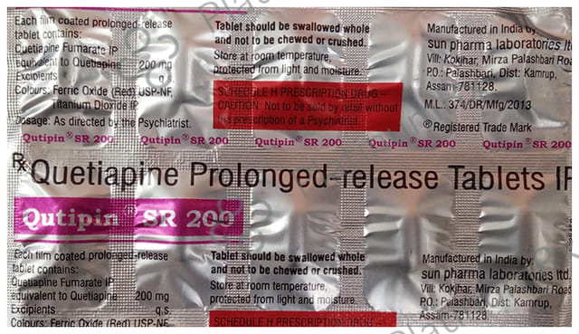 Qutipin 200mg Tablet SR 10s