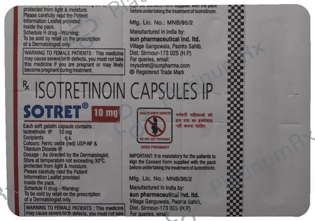 Sotret 10mg Capsule 10s