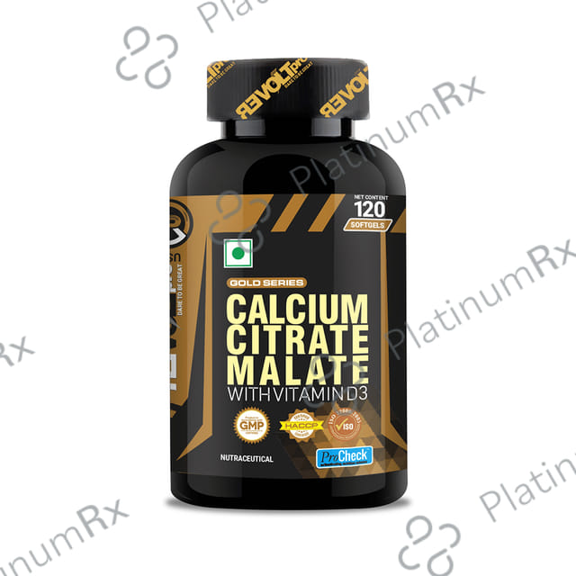 Revoltpro Calcium Citrate Malate with Vitamin D3 Softgels