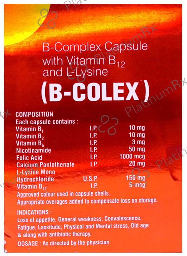 B Colex Capsule 10s