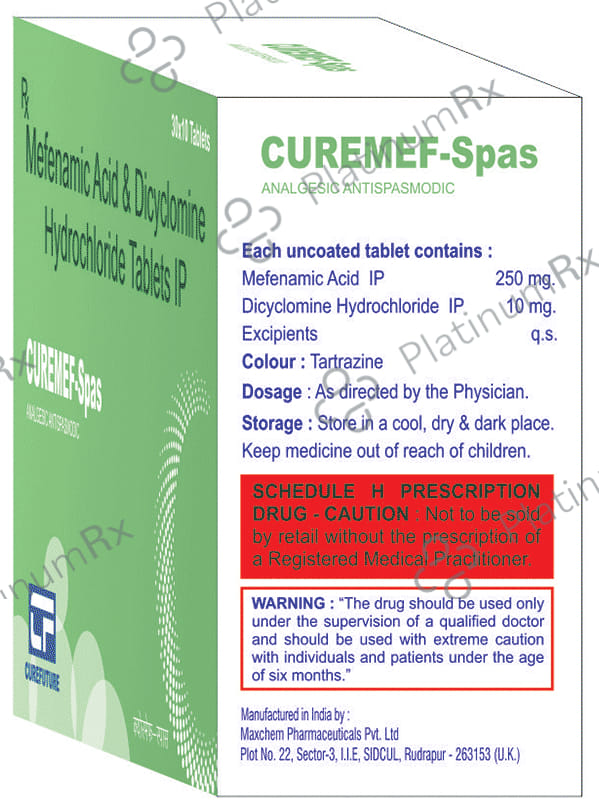 Curemef-Spas Tablet