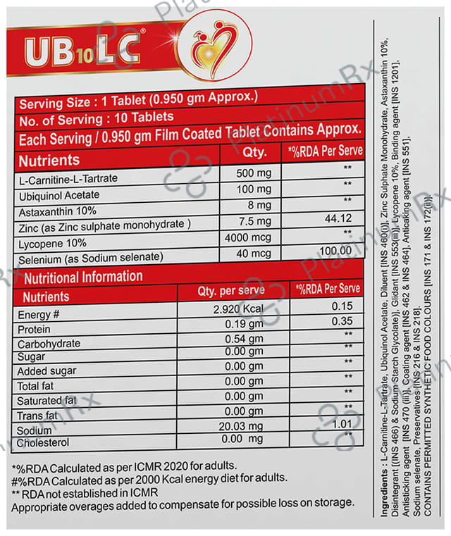 UB10 LC Tablet 10s