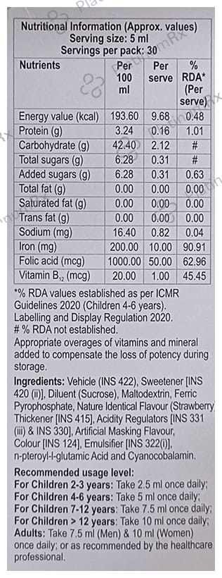 Softeron Gold Strawberry Oral Suspension 150ml