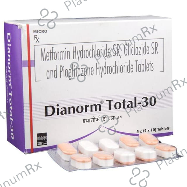 Dianorm Total 30/500/15mg Tablet SR 10s
