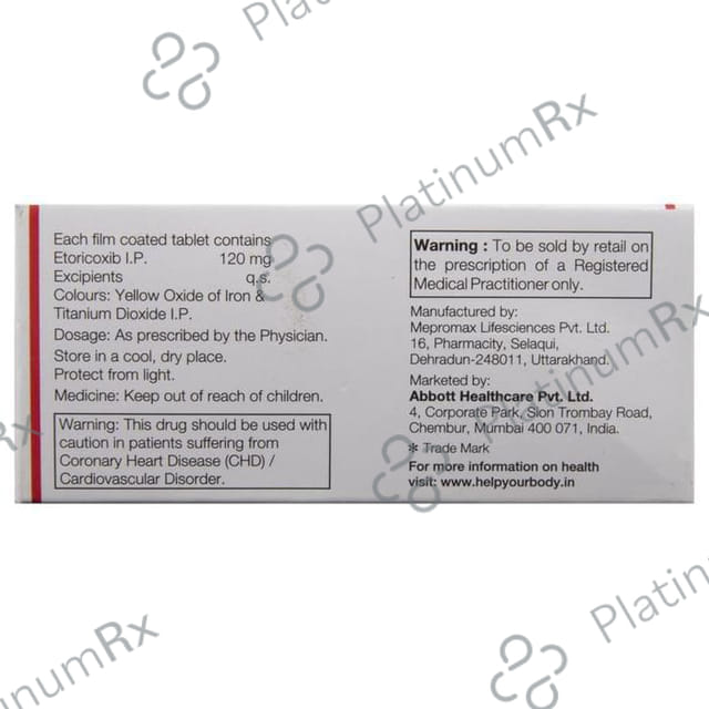 Etody 120mg Tablet 10s