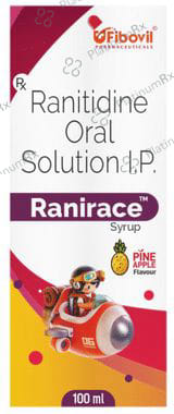 Ranirace 75mg Syrup Pineapple Flavour 100ml
