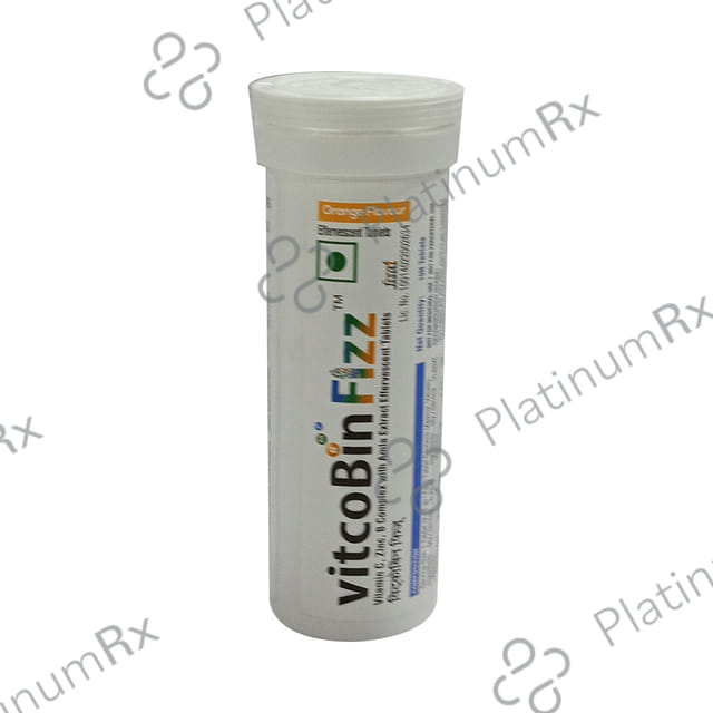 VitcoBin Fizz Effervescent Tablet Orange