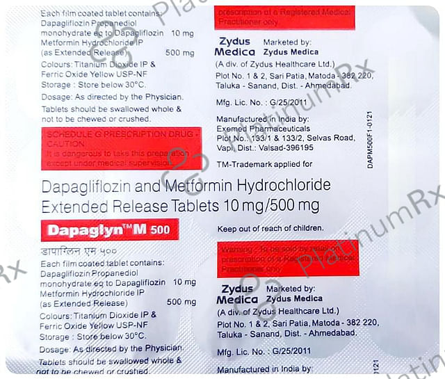 Dapaglyn M 10/500mg Tablet ER 15s