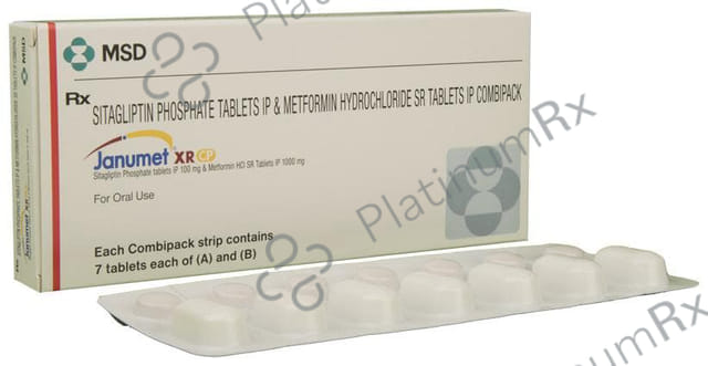 Janumet Xr Cp 1000/100mg Combipack Tablet 14s