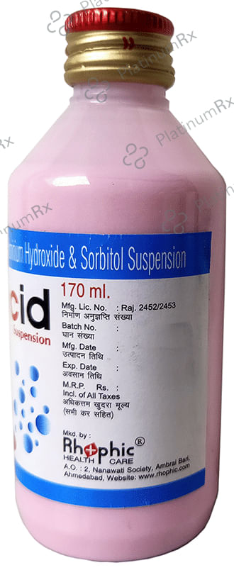 Rhocid Oral Suspension Sugar Free