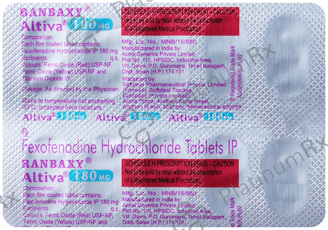 Altiva 180mg Tablet 10s