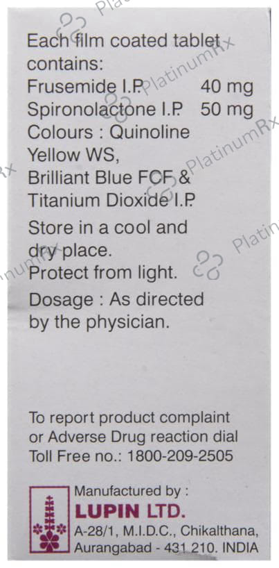 Fruselac DS 40/50mg Tablet 10s