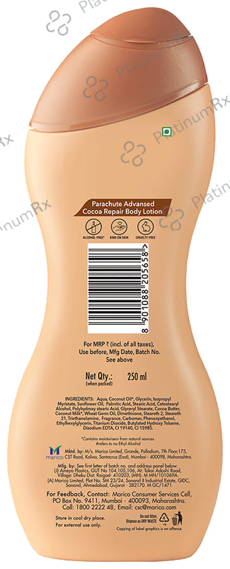 Parachute Advansed Body Lotion Cocoa Repair 250 Lotion