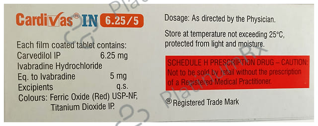 Cardivas IN 6.25/5mg Tablet 10s