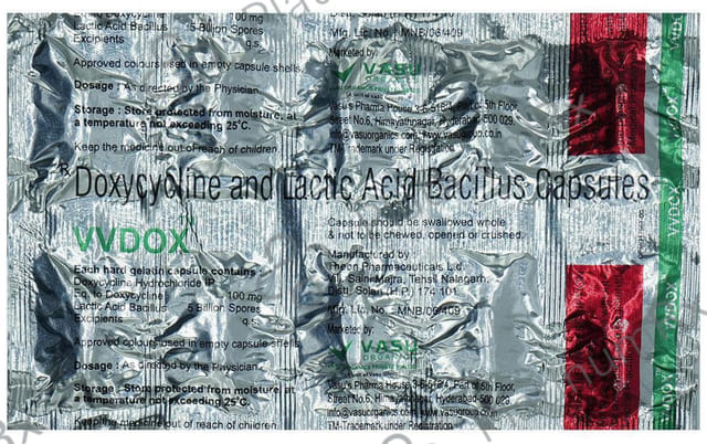 Vvdox 100mg/5B Capsule 10s