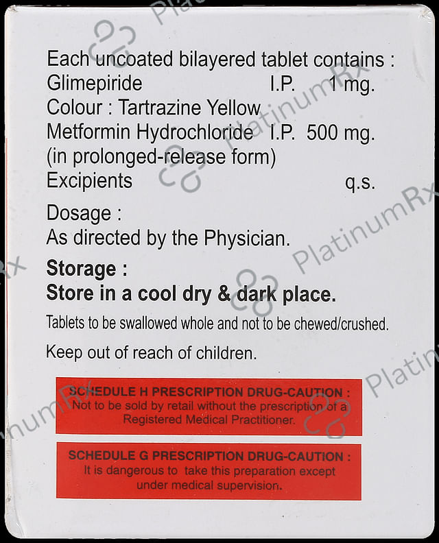 Gride M 1/500mg Tablet 10s