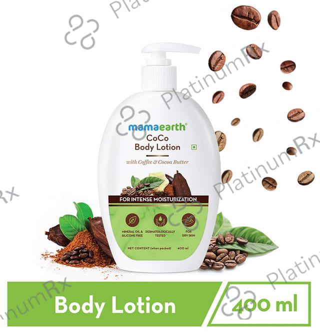 Mamaearth Coco Body Lotion for All Skin Types - Mineral Oil & Silicone-Free