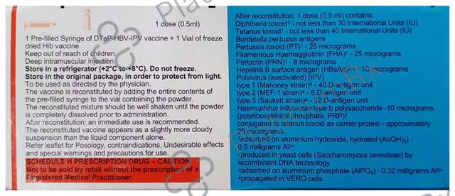 Infanrix Hexa Vaccine 0.5ml