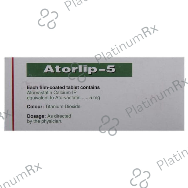 Atorlip 5mg Tablet 15s