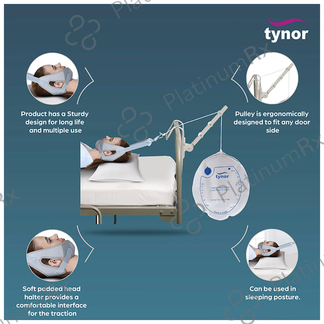 Tynor G-26 Cervical Traction Kit with Weight Bag (Sleeping) Universal