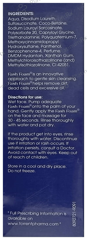 Fash Foam Foaming Face Wash 100ml