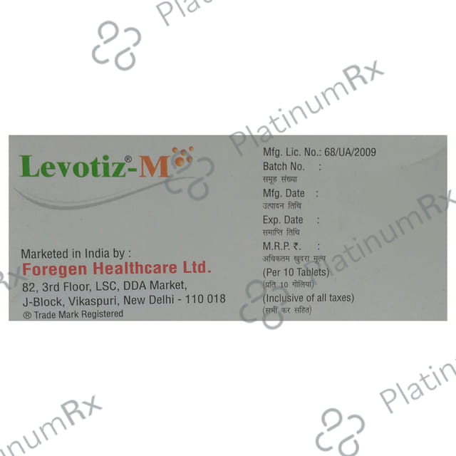 Levotiz M 5/10mg Tablet 10s
