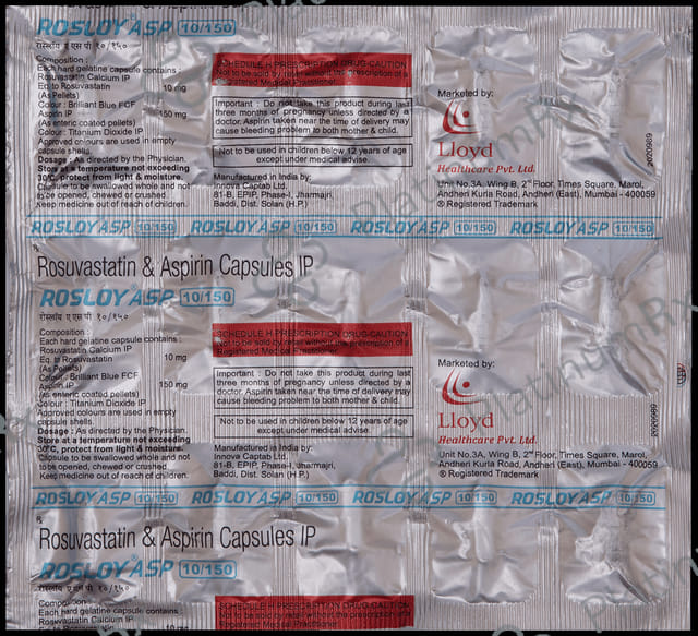 Rosloy ASP 10/150mg Capsule 15s