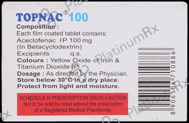 Topnac 100mg Tablet 10s