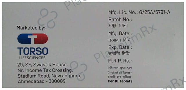 Tosovap 15mg Tablet 10s