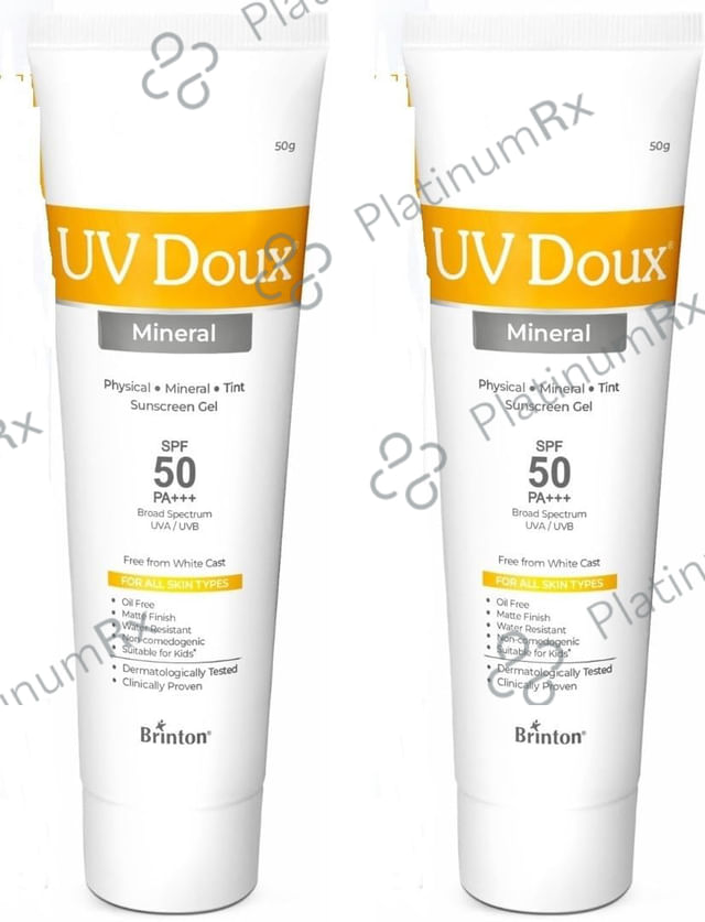 Uv Doux Mineral SPF 50 Sunscreen Gel 50gm
