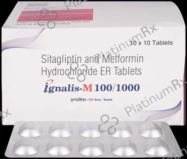 Ignalis M 100/1000mg Tablet ER 10s