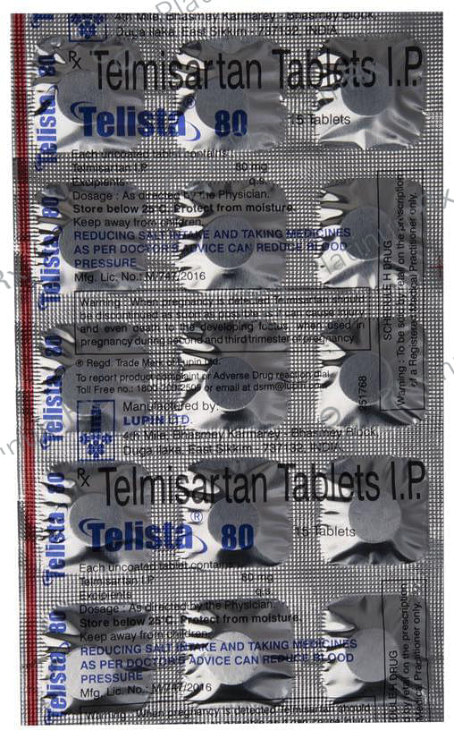Telista 80mg Tablet 15s