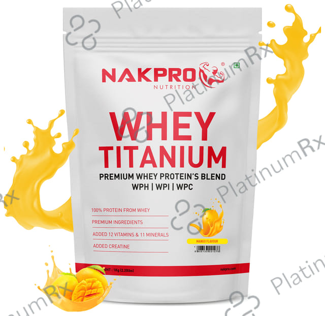 Nakpro Nutrition Whey Titanium Premium Whey Protein's Blend Mango
