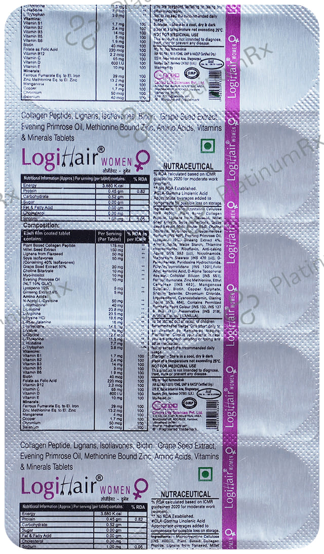 Logihair Women Tablet 10s