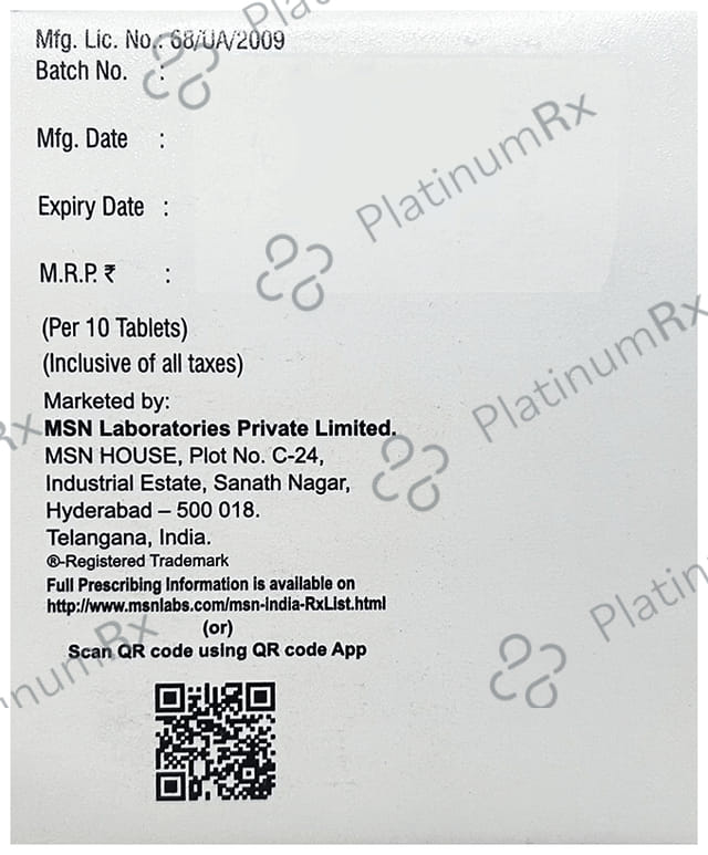 Dapaone SM 10mg/500mg/100mg Tablet