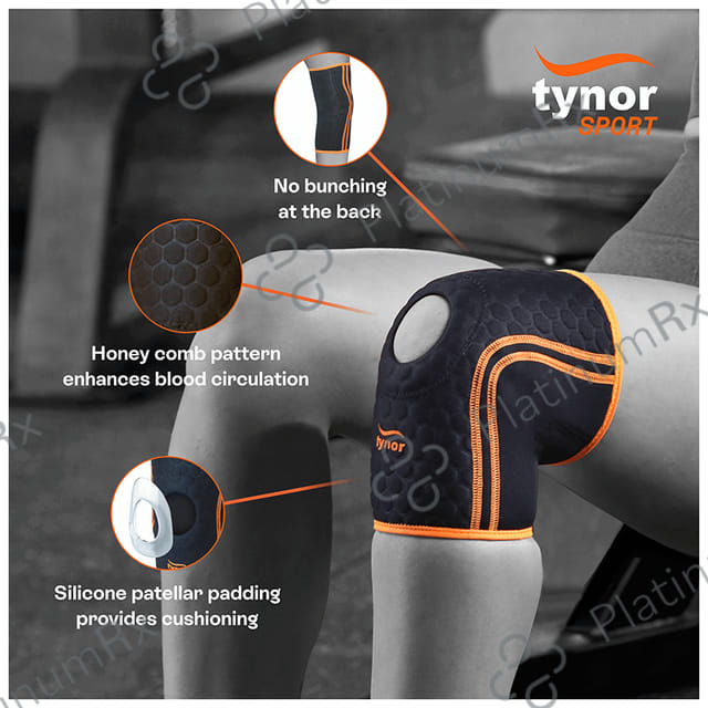 Tynor Knee Wrap (Neo) Medium Black and Green