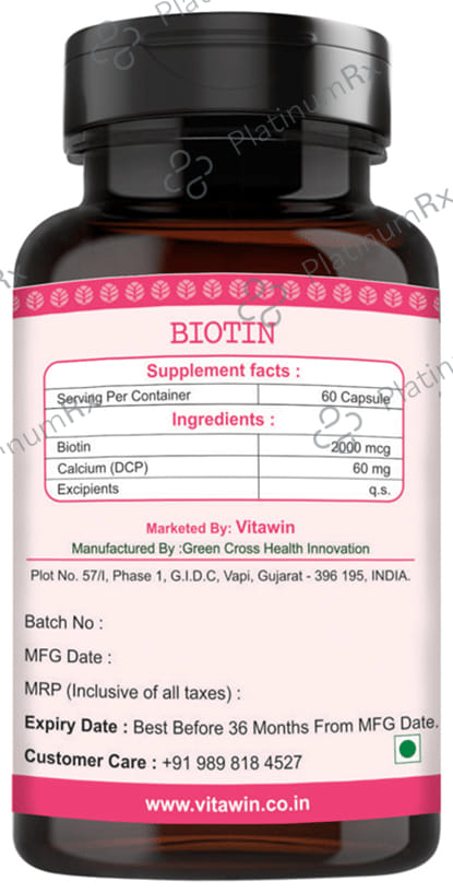 Vitawin Biotin Vegetarian Capsule