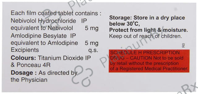 Nebiqol AM 5/5mg Tablet 10s