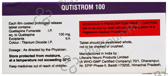 Qutistrom 100 Tablet PR 10s