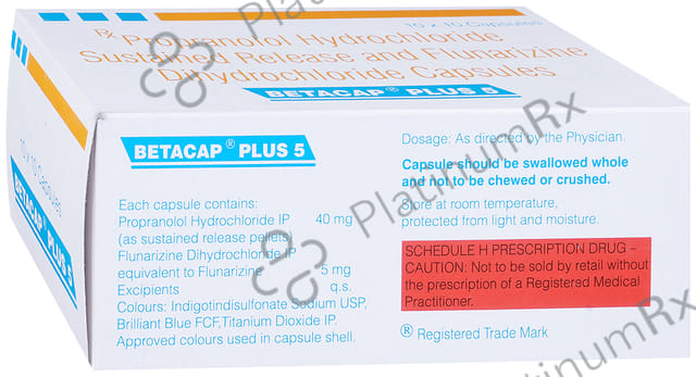 Betacap Plus 40/5mg Capsule SR 10s