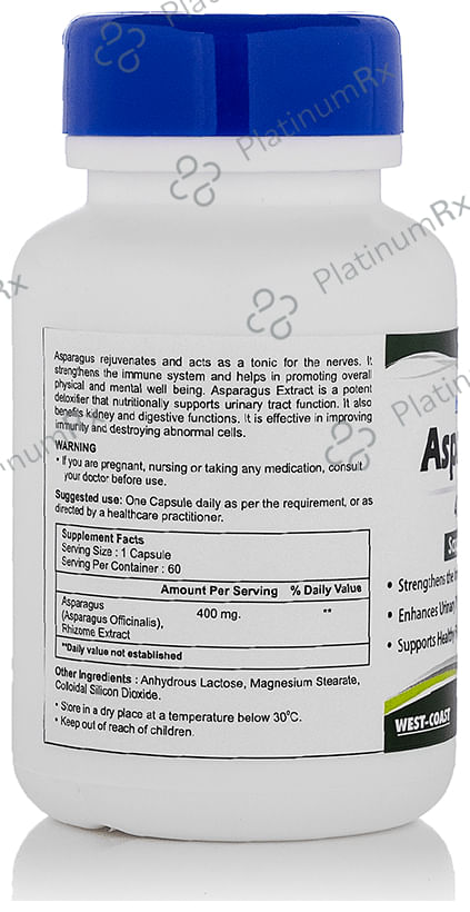 HealthVit Asparagus 400mg Capsule